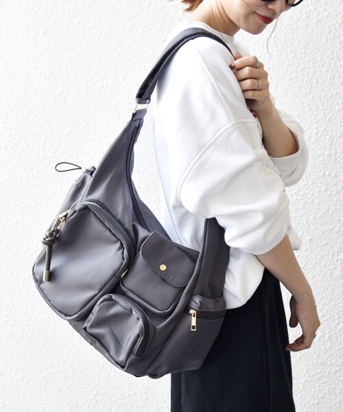 SHIPS any: 9ポケット 2WAY ショルダー バッグ（ショルダーバッグ