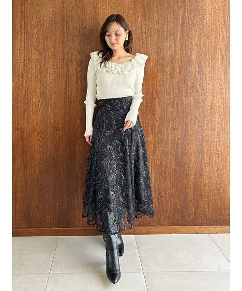 セール】エンブロイダリースカート（スカート）｜SNIDEL（スナイデル