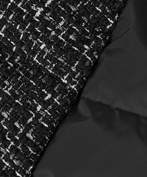 セール】リングツイードスタンドダウンコート（ダウンジャケット