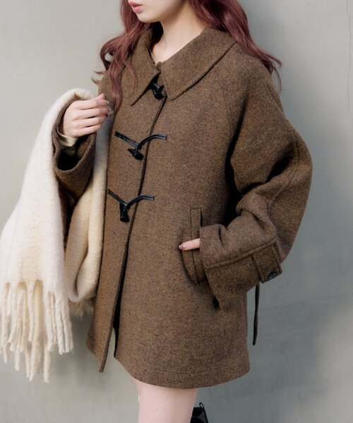 セール】【ベスト付き】ダッフルフレアコート（その他アウター