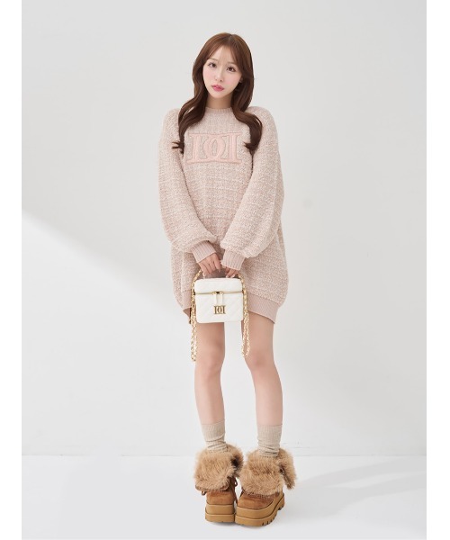 DDロゴツイードニットプルオーバー（ニット/セーター）｜Darich