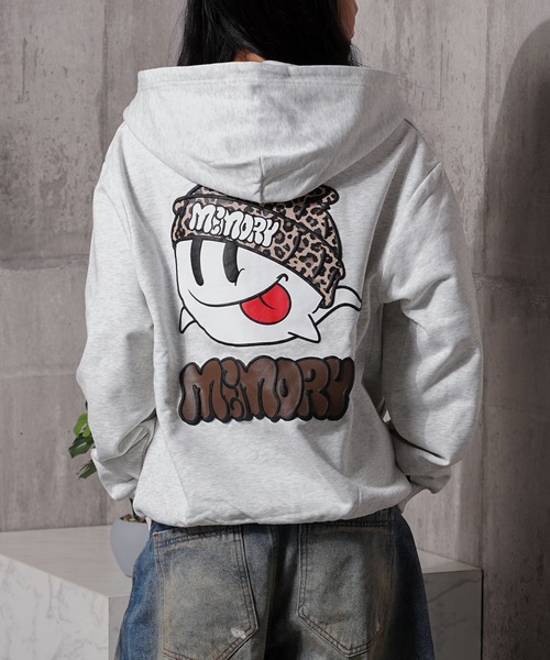 MEMORY】レオパード オバケ ZIPパーカー / Leopard Ghost ZIP Hoodie