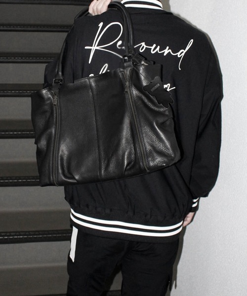 オイルドカウレザー・Wzipトートバッグ DECADE(No-01028) Oiled Cow