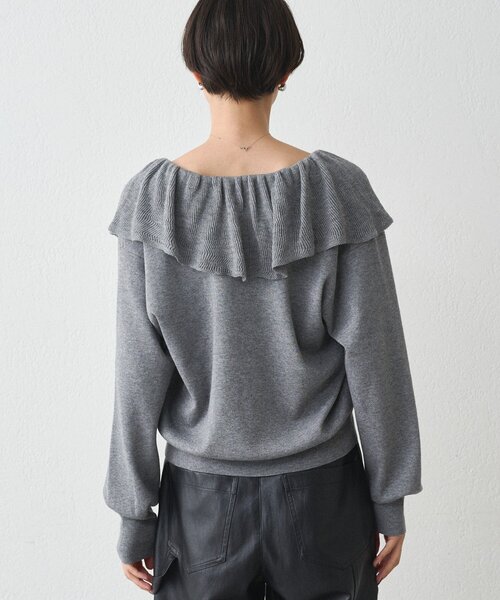 セール】フリルカラーニット（ニット/セーター）｜LOUNGEDRESS