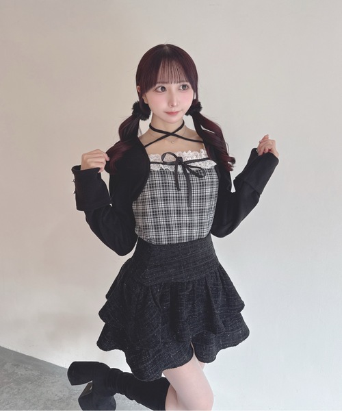 レースボレロ風トップス（Tシャツ/カットソー）｜one way（ワンウェイ