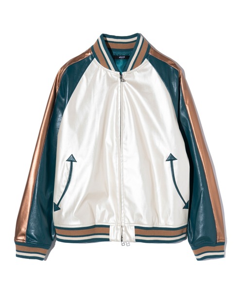 glamb（グラム）の「Synth Leather Ska Jumper / シンセレザースカ