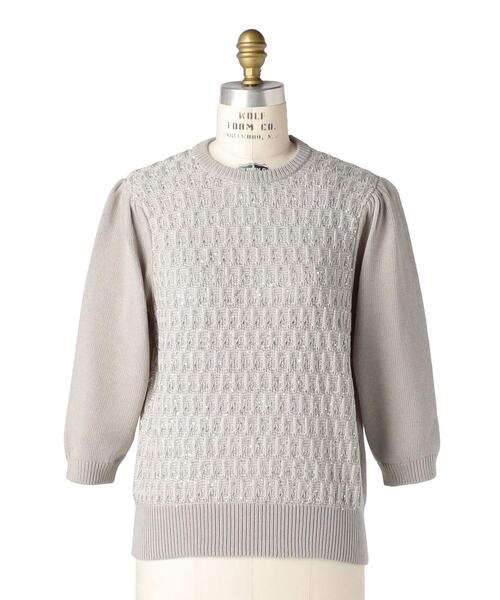 Drawer（ドゥロワー）の「Drawer 7Gスパンコールプルオーバーニット