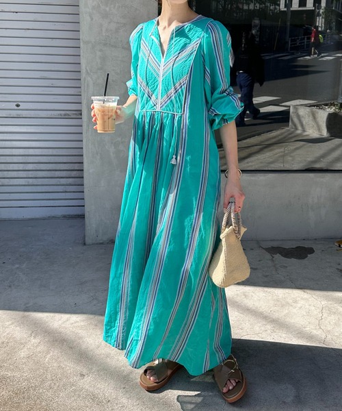 NE QUITTEZ PAS!（ヌキテパ）の「ne Quittez pas/COTTON VOILE STRIPE