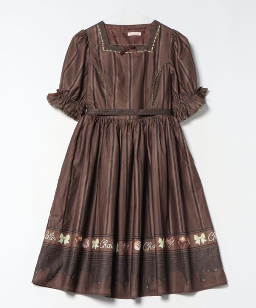 Chalmiere（シャルミエール）の「ボンボンショコラ柄ワンピース