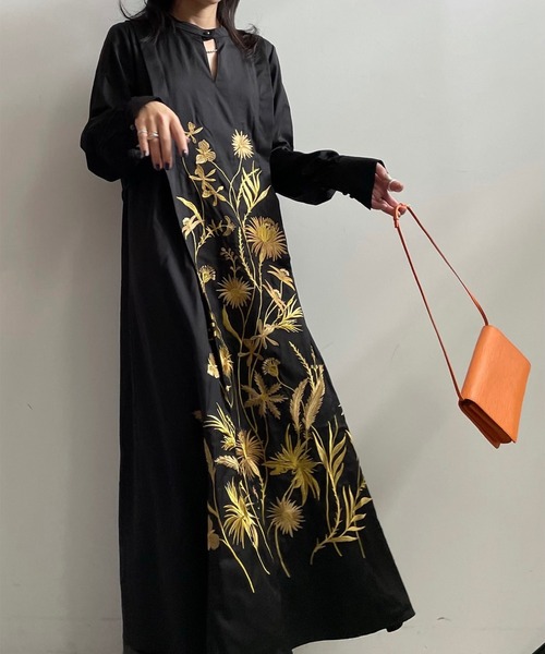 Ameri（アメリ）の「MADELYN EMBROIDERY DRESS（ワンピース）」 - WEAR