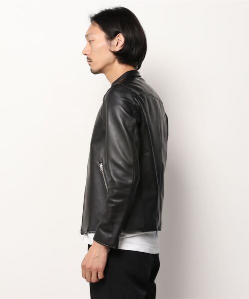 LIDNM（リドム）の「LAMB LEATHER SINGLE RIDERS（ライダース