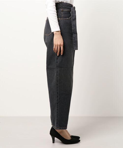 Ameri（アメリ）の「CROSS FRONT PAPA DENIM（デニムパンツ）」 - WEAR