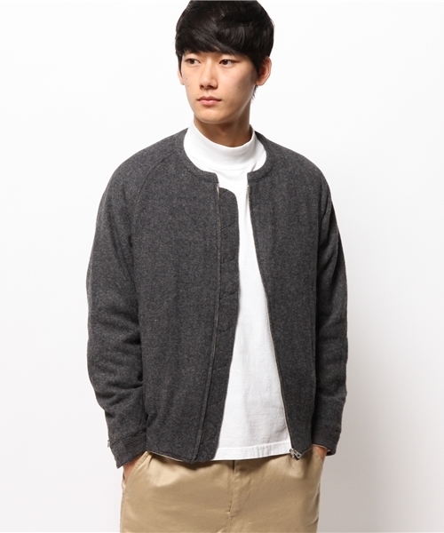 bukht（ブフト）の「bukht*WISM ノーカラーブルゾン（ブルゾン）」 - WEAR