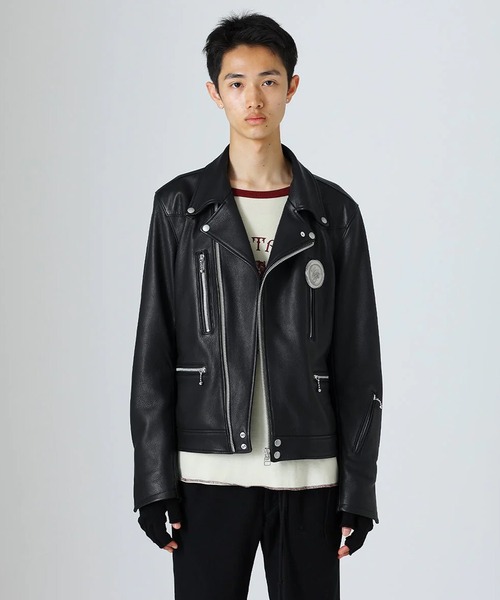 DIET BUTCHER（ダイエットブッチャー）の「Leather biker jacket