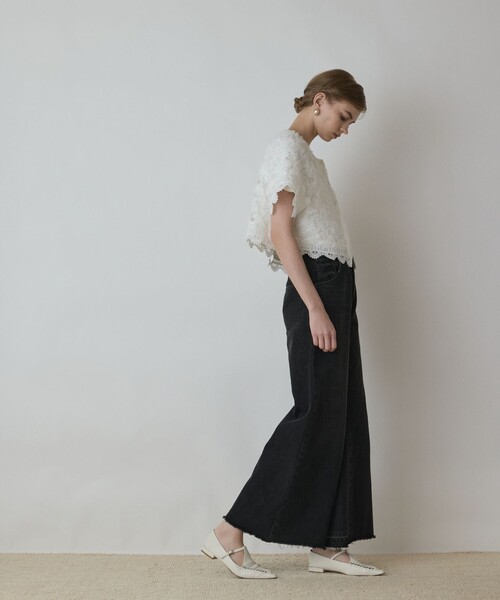 セール】フラワー刺繍ニットカーディガン（カーディガン/ボレロ