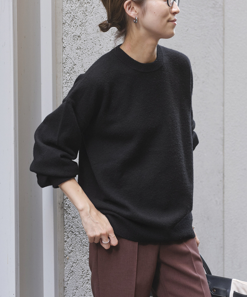 FRAMeWORK（フレームワーク）の「カシミヤ混ポパイクルーネックプル