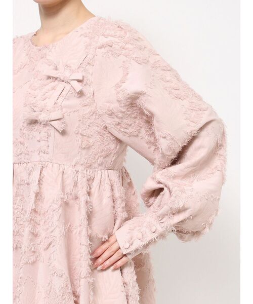 merry jenny バルーンリボンミニワンピース アイボリー バルーンリボン