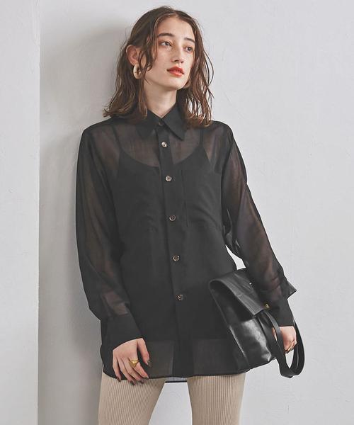 AURALEE（オーラリー）の「＜AURALEE（オーラリー）＞シアー シャツ