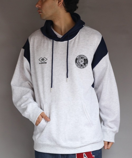 セール】裏起毛ユニフォーム系プルパーカー（パーカー）｜8(eight