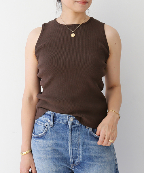 Diner B RIB CROP タンクトップ（タンクトップ）｜Deuxieme Classe