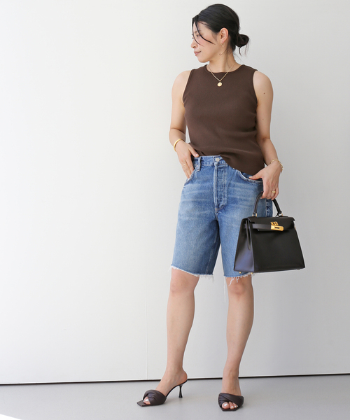 Diner B RIB CROP タンクトップ（タンクトップ）｜Deuxieme Classe