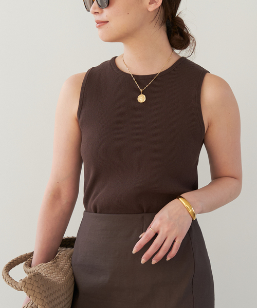 Diner B RIB CROP タンクトップ（タンクトップ）｜Deuxieme Classe