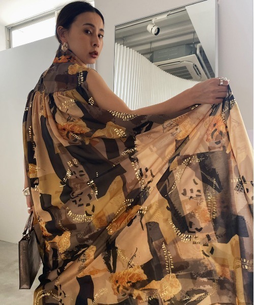 Ameri（アメリ）の「EMILIE GATHER DRESS（ワンピース）」 - WEAR