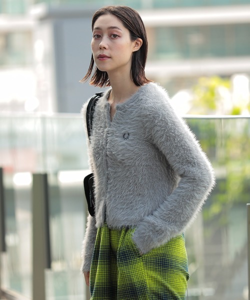 FRED PERRY × Ray BEAMS 別注 シャギーカーディガン 【公式通販】