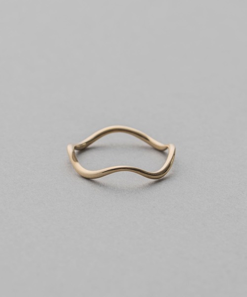 ete（エテ）の「K10YGレイヤード ウェーブ リング（リング）」 - WEAR
