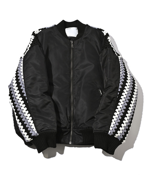 AMBUSH クロシェ編み レザージャケット 国内1点】AMBUSH 22年春夏