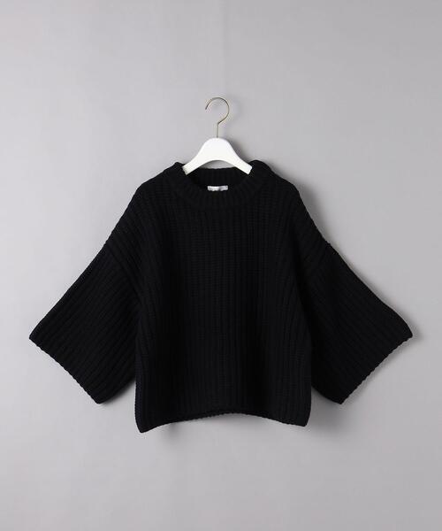 HYKE（ハイク）の「＜HYKE（ハイク）＞リブ クロップド ニット