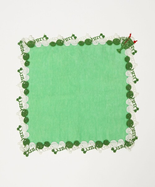 近沢レース店＞クリームソーダ ハンカチ（ハンカチ/ハンドタオル