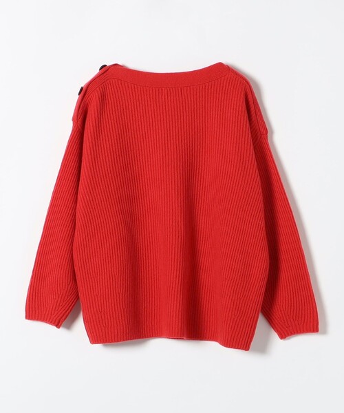 セール】SHIPS any: AQUA カシミヤ ミックス ボートネック ニット プル