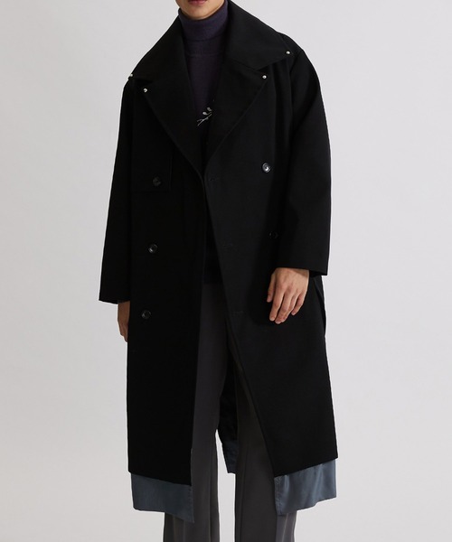 スタッズビッグカラーコート（トレンチコート）｜UNITED TOKYO