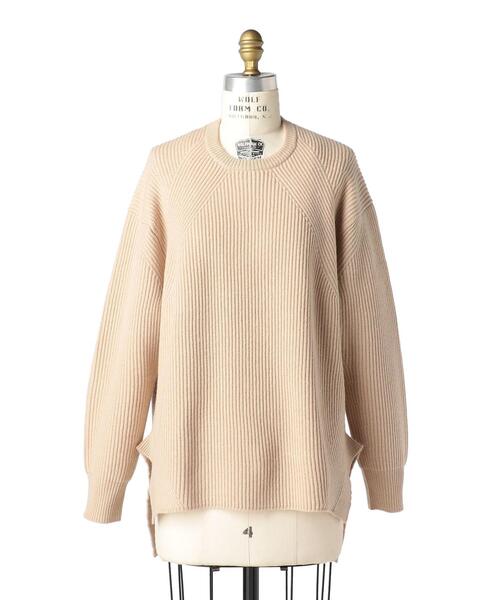 Drawer（ドゥロワー）の「Drawer 9G畦編みクルーネックニット（ニット