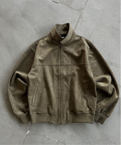 FAKE SUEDE CROPPED JACKET／フェイクスウェードクロップドジャケット