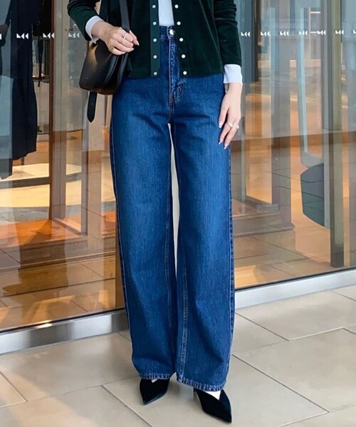 デニム ワイドストレートパンツ（デニムパンツ）｜TOMORROWLAND