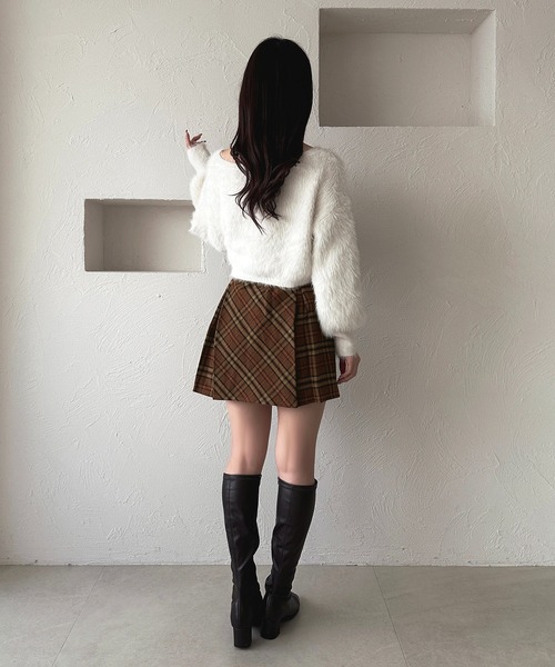 apres jour（アプレジュール）の「チェックフレアスカート【ZOZOTOWN