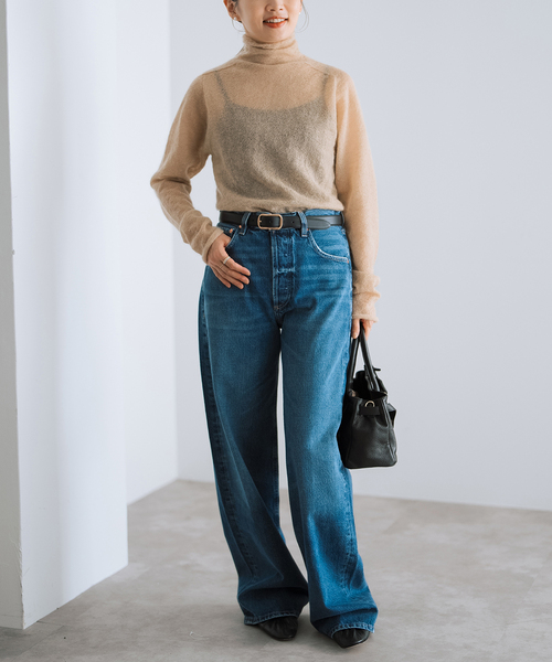 IENA（イエナ）の「SUPER Kid MIX モヘアシアープルオーバー（ニット