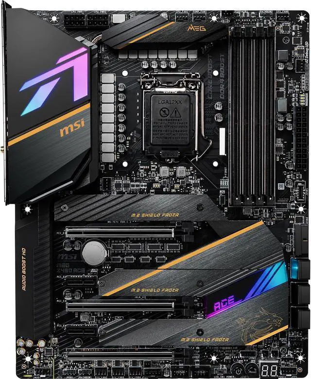 MSI MEG Z490 ACE LGA 1200 Intel Z490 ATX Motherboard - Newegg.com