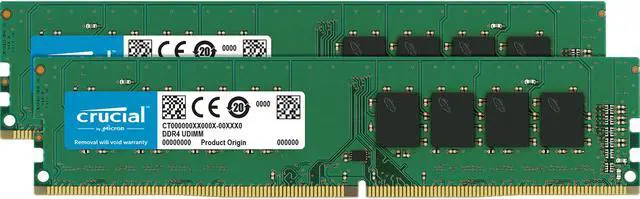 Crucial 16GB (2 x 8GB) 288-Pin PC RAM DDR4 2666 (PC4 21300