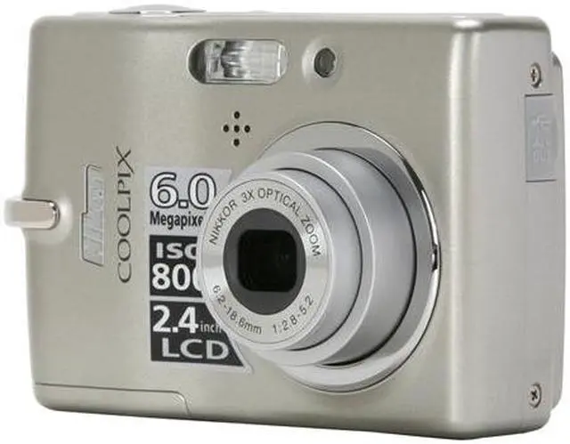 Nikon CoolPix L11 Gray 6.0 MP Digital Camera - Newegg.com