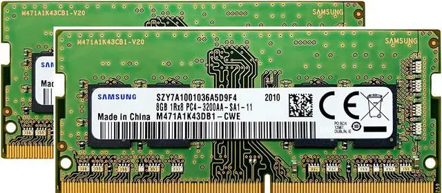 SAMSUNG 16GB Kit (8GBx2) M471A1K43DB1-CWE DDR4-3200 SODIMM PC4