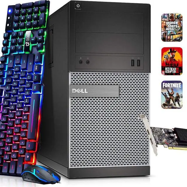 Refurbished: Dell Optiplex 7010 Tower Gaming PC Desktop Computer