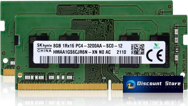 SK Hynix 16GB(2X8GB) 1Rx16 PC4 DDR4 3200MHz PC4-25600 RAM