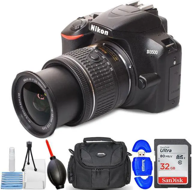 Nikon D3500 DSLR Camera with 18-55mm VR Lens 1590 - 7PC Accessory