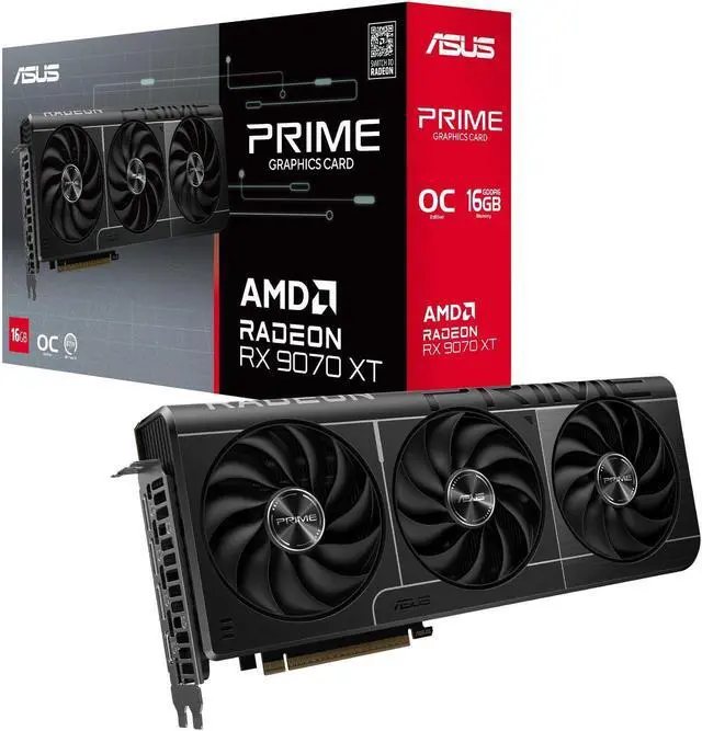 ASUS PRIME Radeon RX 9070 XT 16GB 256-Bit GDDR6 PCI Express 5.0
