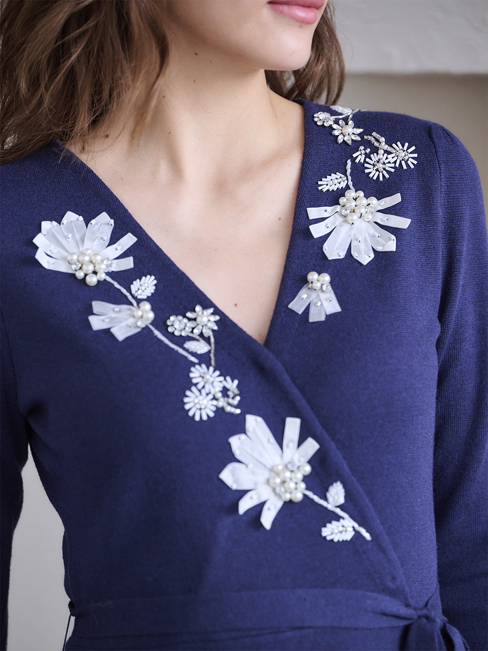 ノーブルカシュクールニットワンピース｜【公式】Chestyオンラインショップ