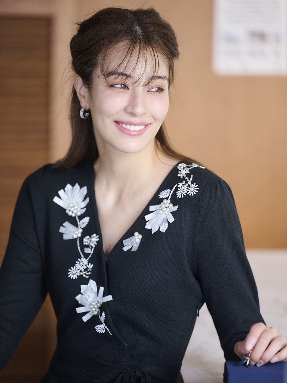 ノーブルカシュクールニットワンピース｜【公式】Chestyオンラインショップ