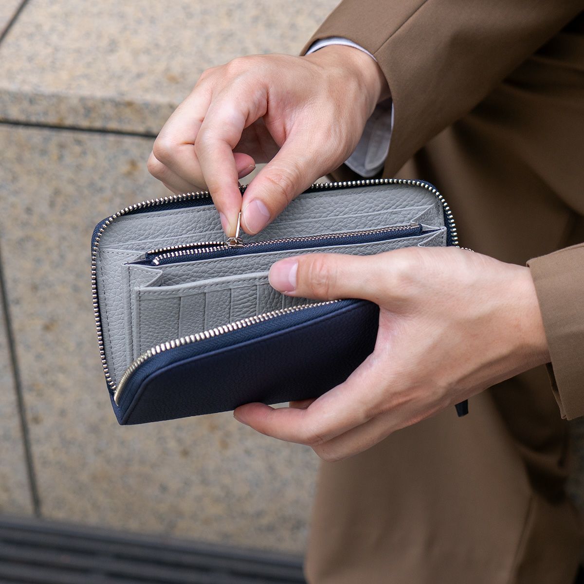 フレンチカーフRFロングウォレット（ラウンドファスナー長財布） | 長